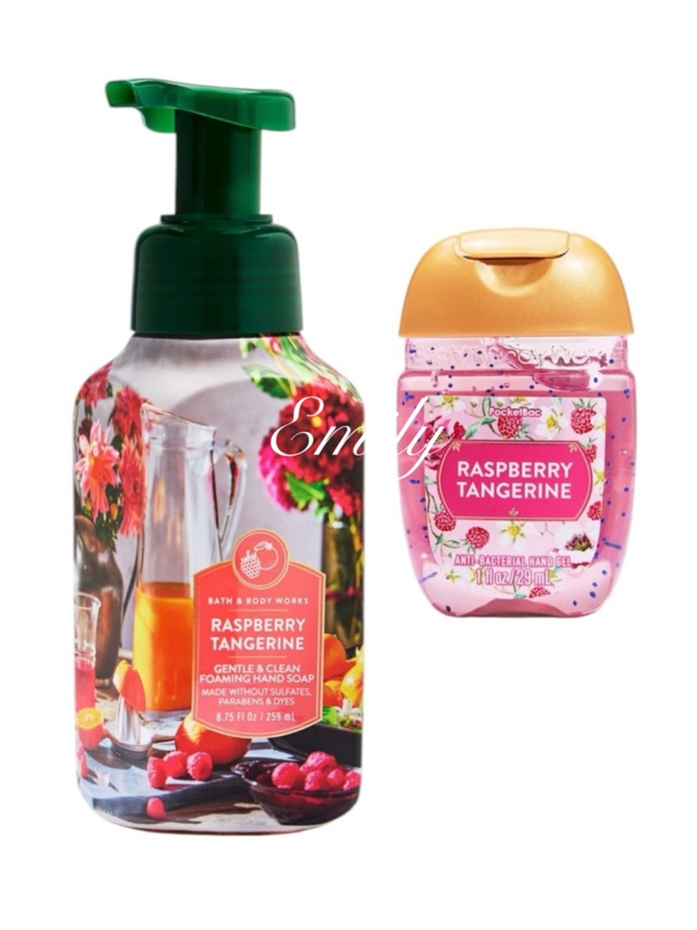 Bath & Body Works Raspberry Tangerine  Foaming Hand Soap + PocketBac 2026